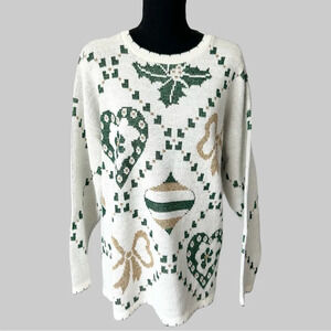 1980's Holiday Time Unisex Vintage Ugly Christmas Sweater Made in USA